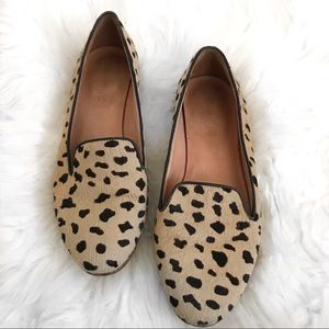 Madewell Teddy Loafer in Calf Hair - Truffle